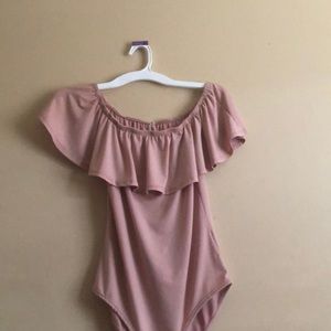 pink bodysuit